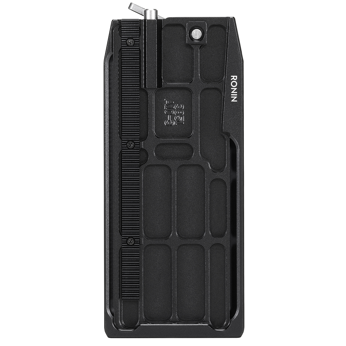 Dolna płytka mocująca DJI RS 4 widziana od tyłu